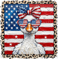 4th of July - America Silly Goose with Glasses