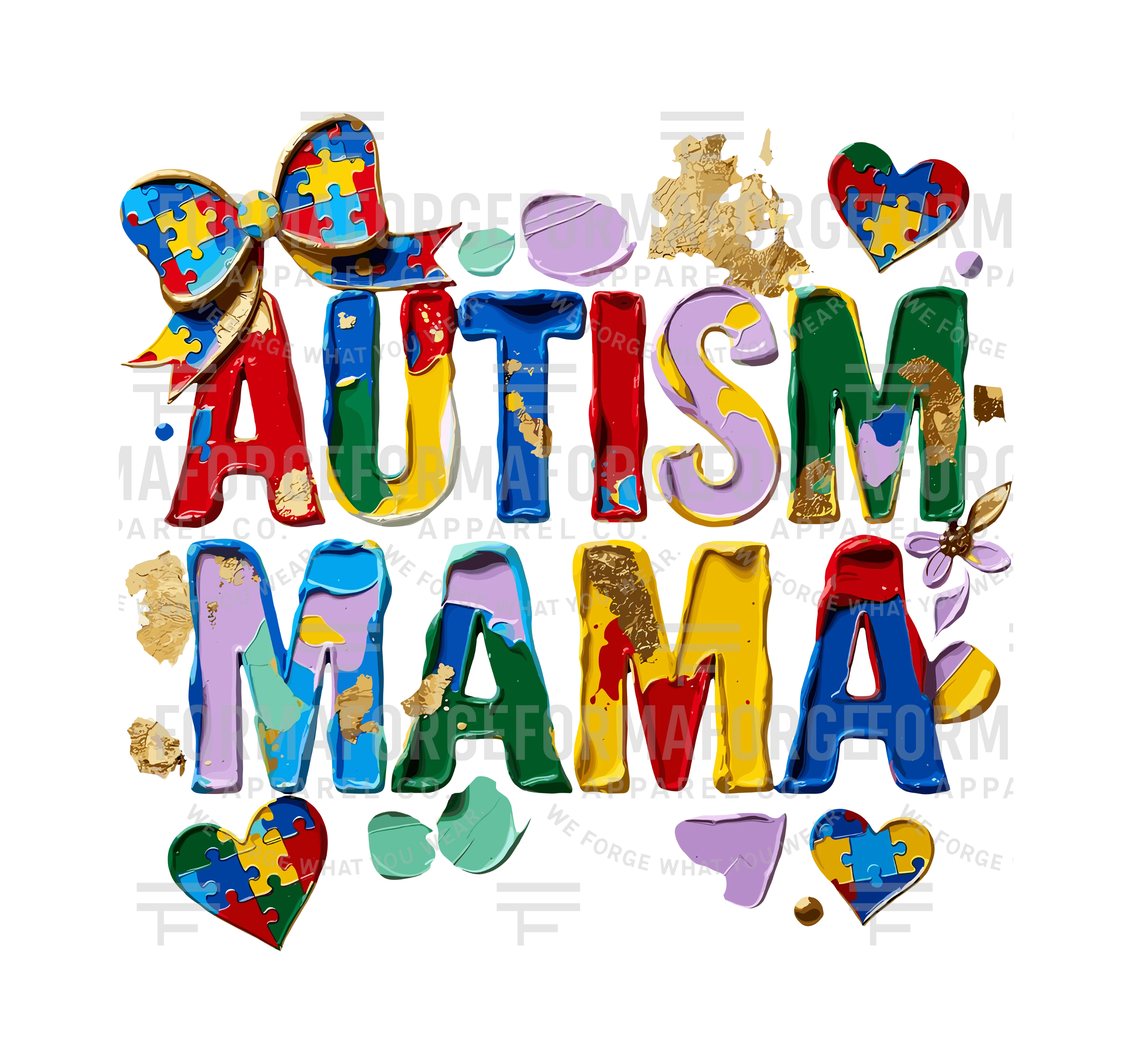 Autism Awareness - Autism Mama Painted