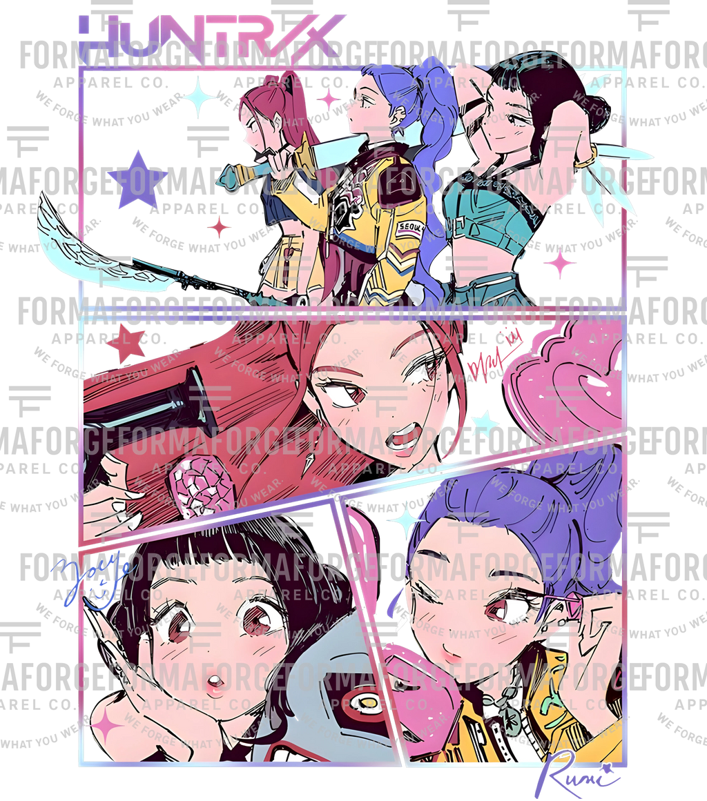 Kpop DH, Comic Page Shirt, Mira Zoey Rumi, Huntrix