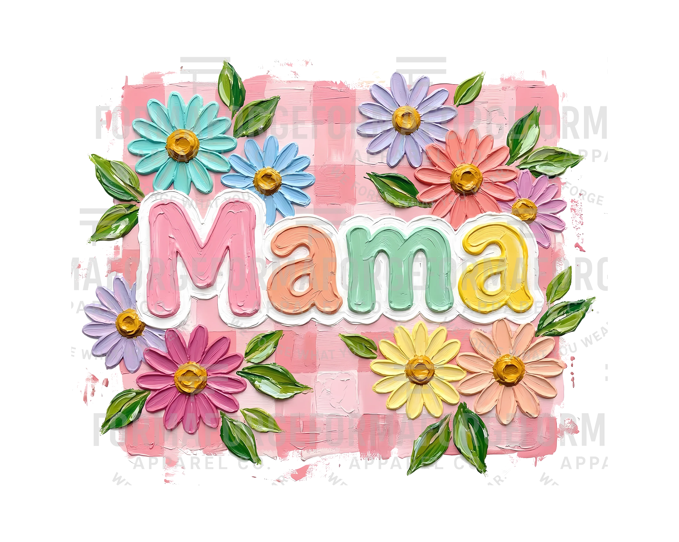 MAMA - Hand Painted Daisies A10