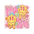 MAMA - Hand Painted Melting Smileys