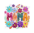 MAMA - Painted Rustic Flowers