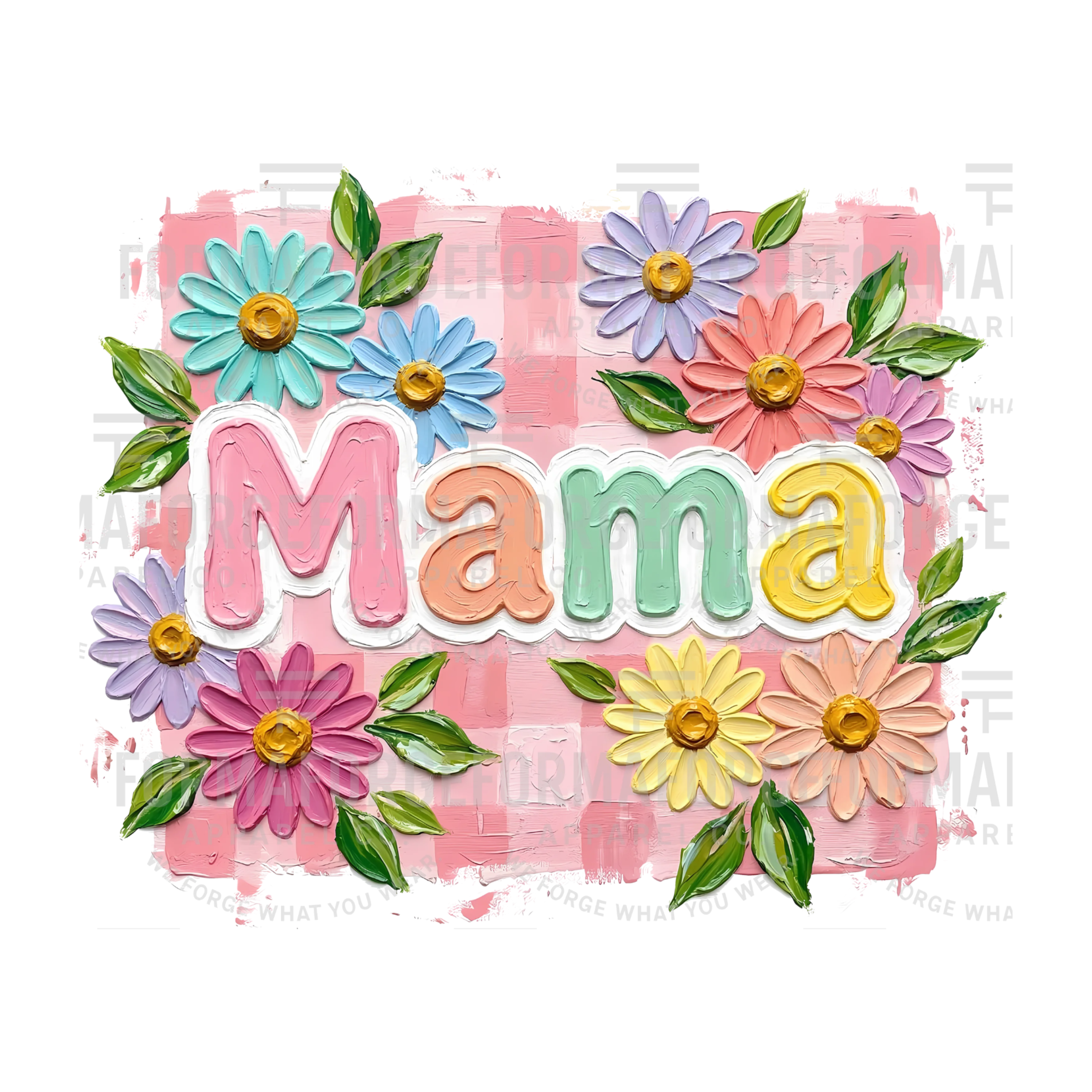 MAMA - Hand Painted Daisies A4