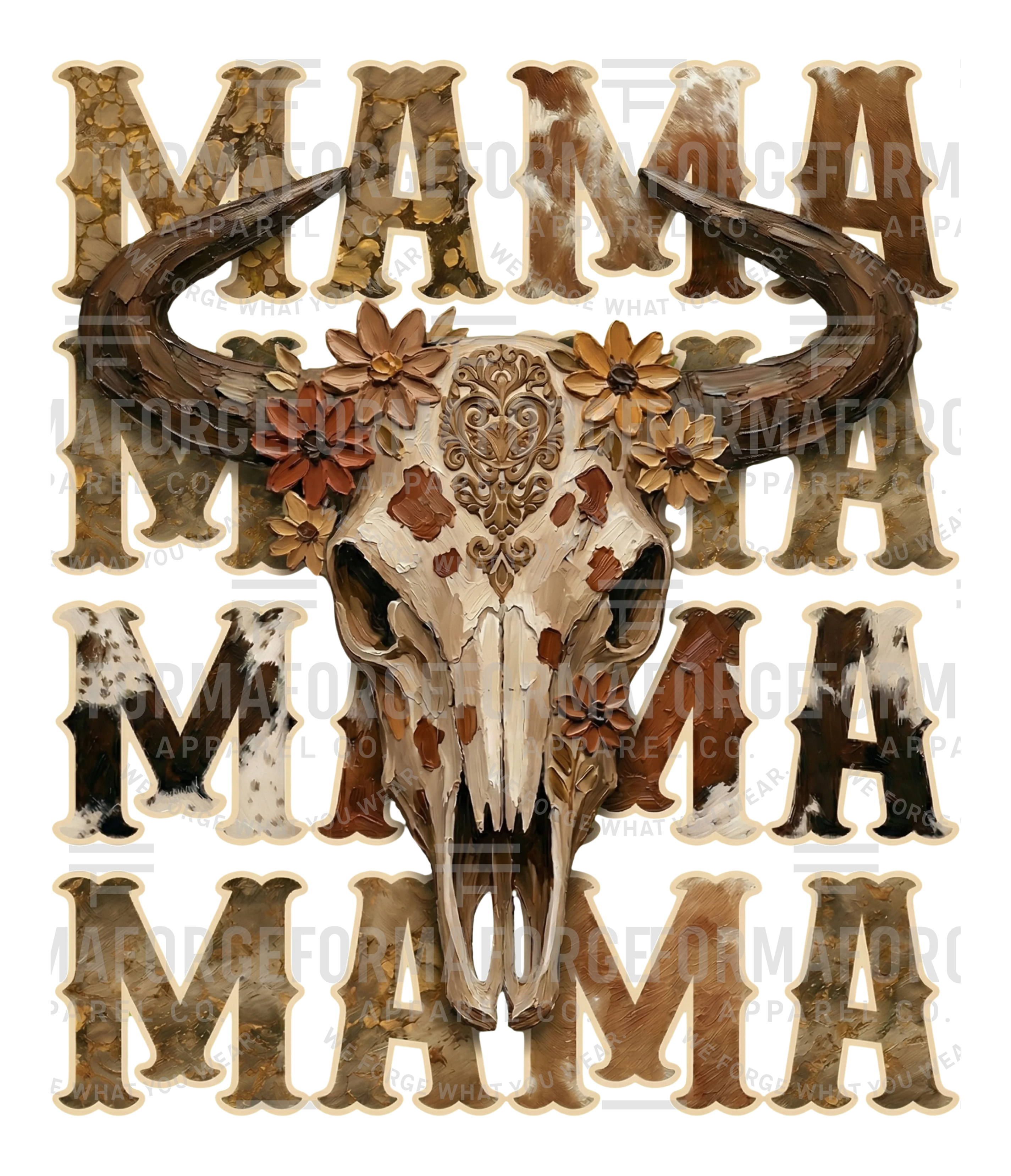MAMA - Western Hand Painted