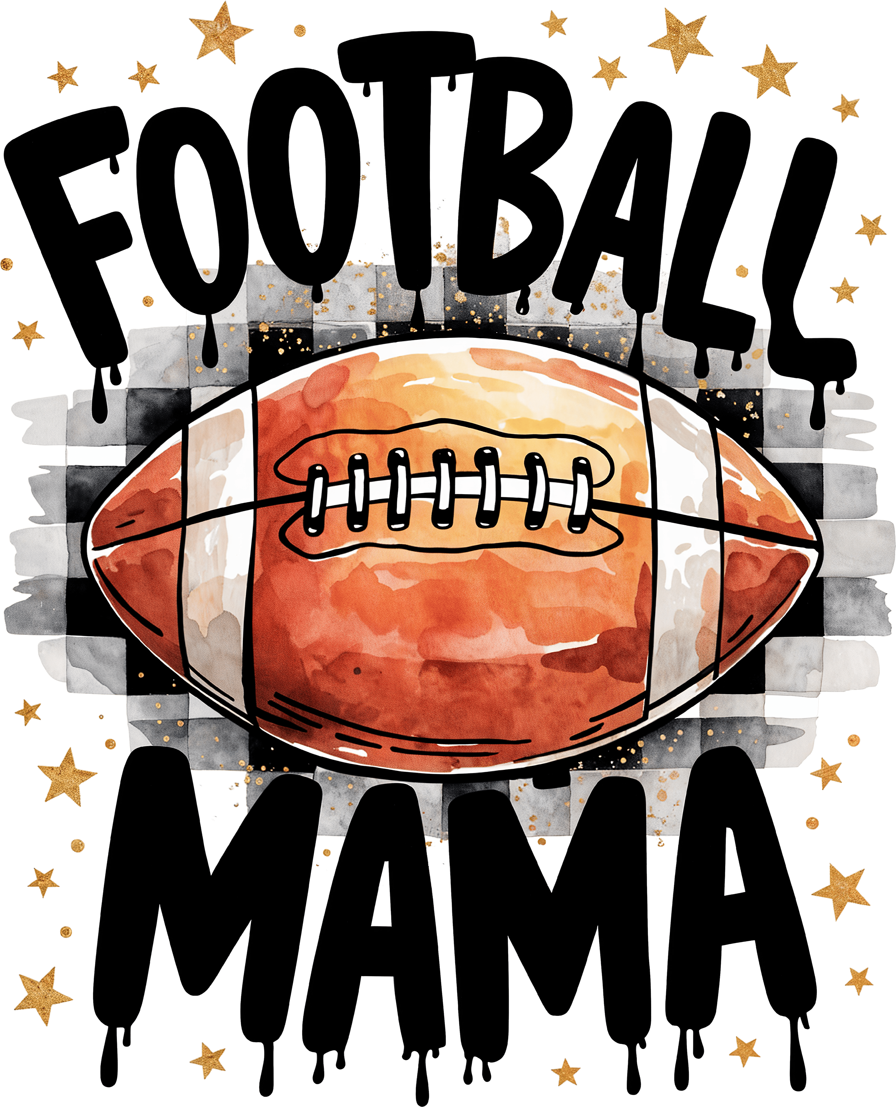 MAMA - Football Mama Watercolor